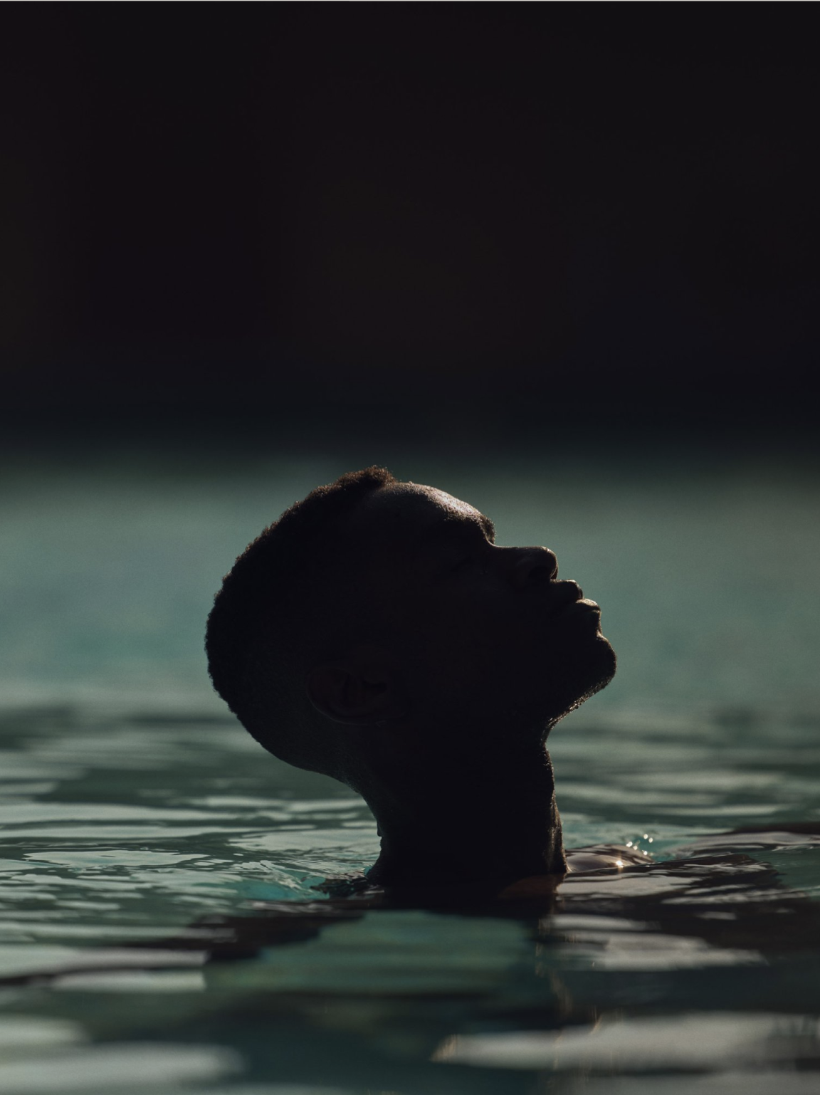A quiet recovery moment in water.